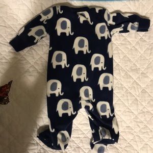 Carters Preemie Fleece Full-body onesie w/footies